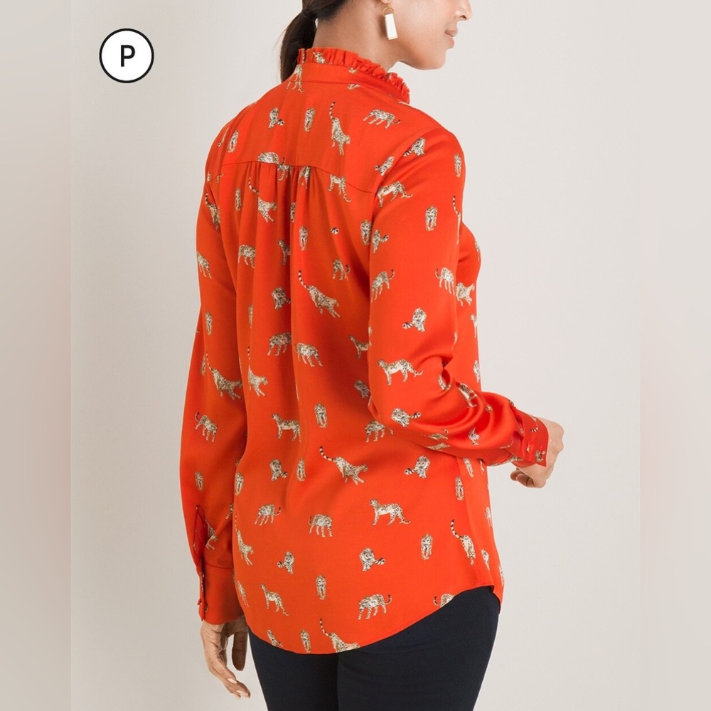 Chettah Print Blouse